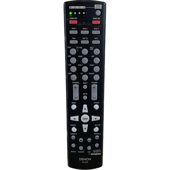 RC-1070 NEW DENON OEM A/V RECEIVER‎ REMOTE CONTROL PN: 3991097103 Excellent - Picture 1 of 6